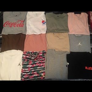 Several t-shirts (short and long-sleeve)